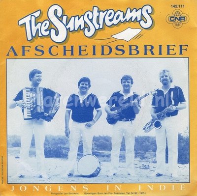 The Sunstreams, Afscheidsbrief