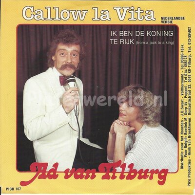 Ad van Tilburg ‎– Callow la vita